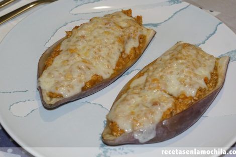 Berenjenas rellenas de carne con Thermomix
