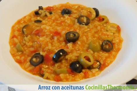 Arroz con aceitunas en Thermomix