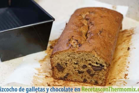 Bizcocho de galletas y chocolate en Thermomix
