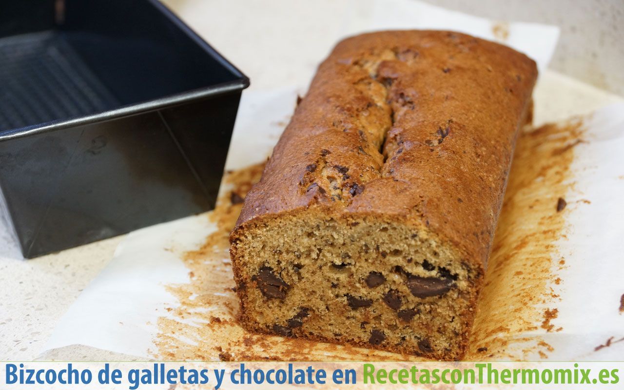 Bizcocho de galletas y chocolate en Thermomix