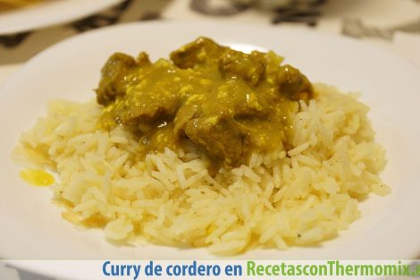 Curry de cordero con Thermomix