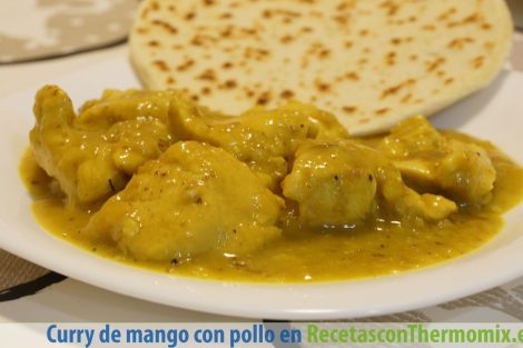 Curry de mango con pollo en Thermomix