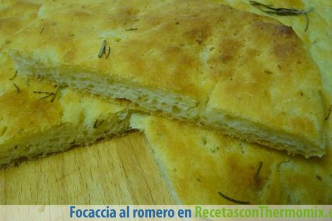 Focaccia al romero con Thermomix
