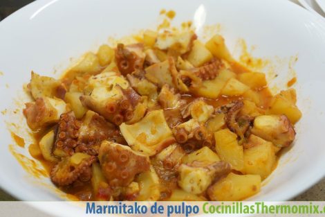 Marmitako de pulpo con Thermomix