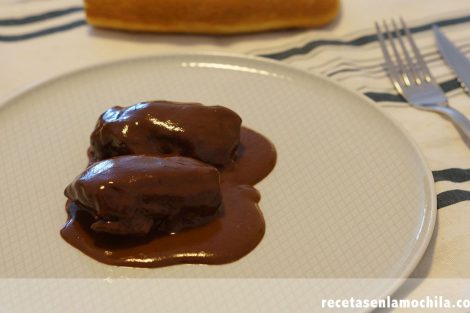 Receta de carrilleras al cacao