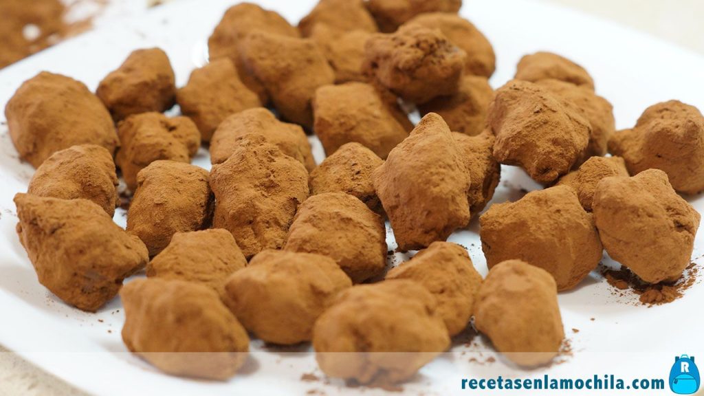 Receta de trufas de chocolate