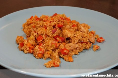 Quinoa con pollo y verduras