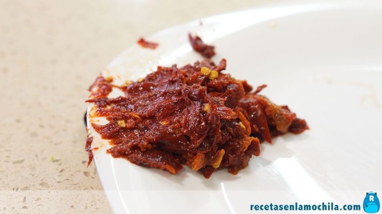 Carne de pimiento choricero para bacalao a la vizcaína