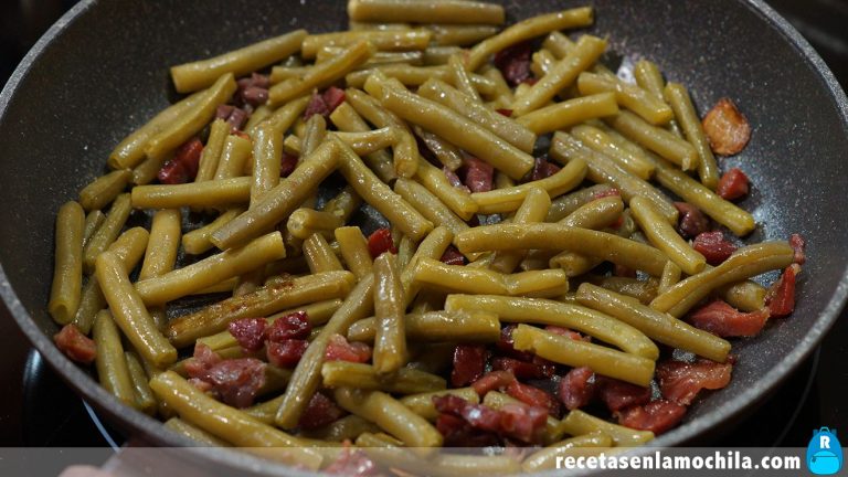 Judías verdes con jamón