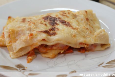 Lasaña de atún