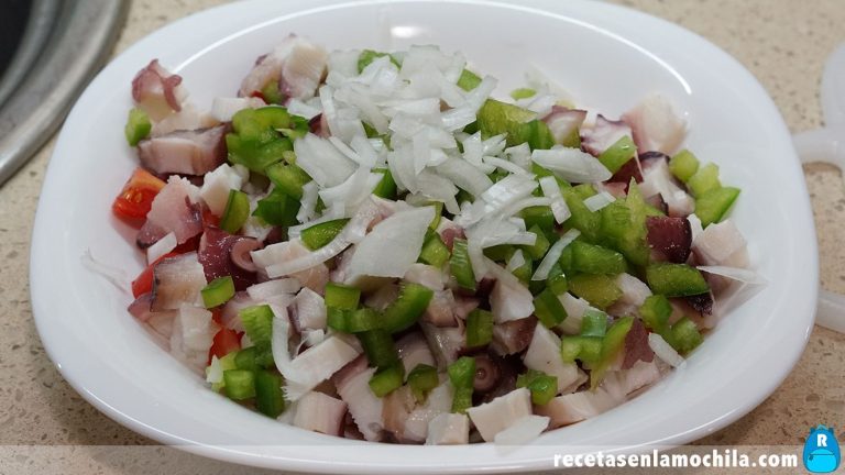 Cómo hacer salpicón de pulpo