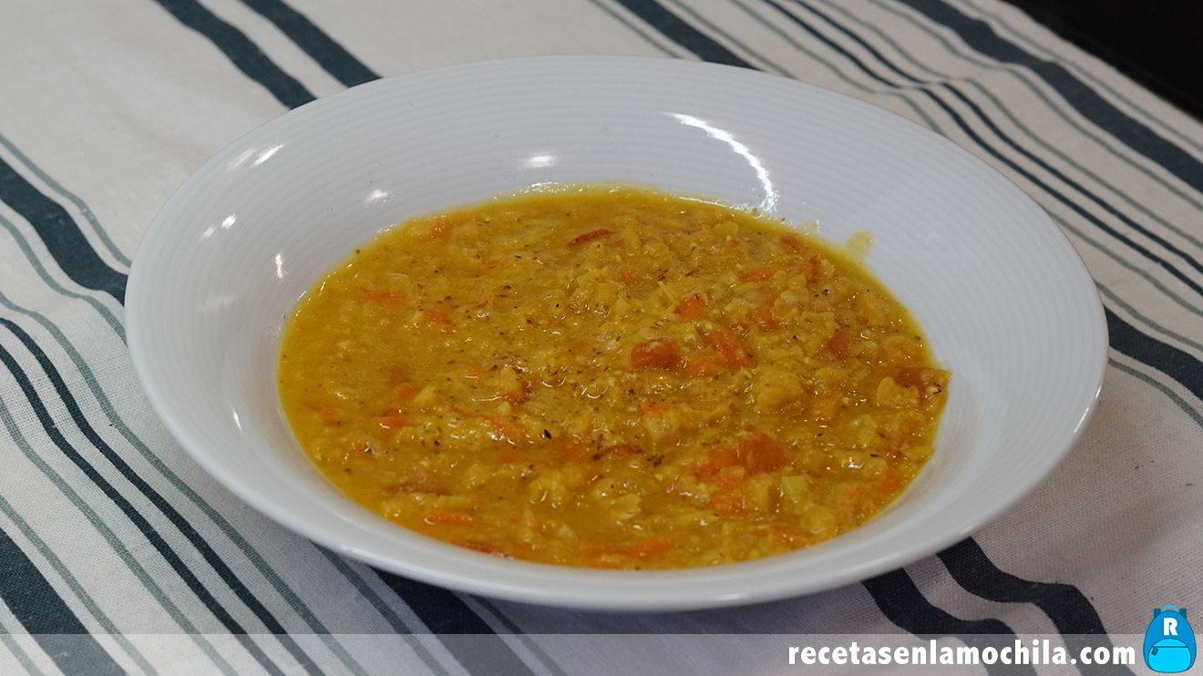 Dhal o curry de lentejas rojas