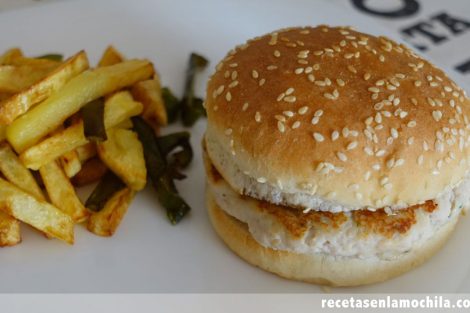 Hamburguesas de merluza y atún en Thermomix