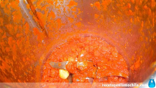 Receta de sofrito con Thermomix