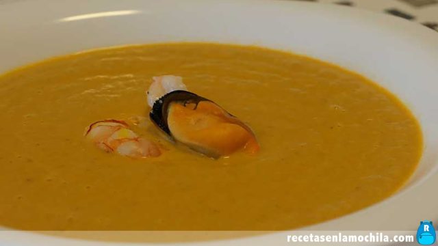 Crema de mariscos con Thermomix