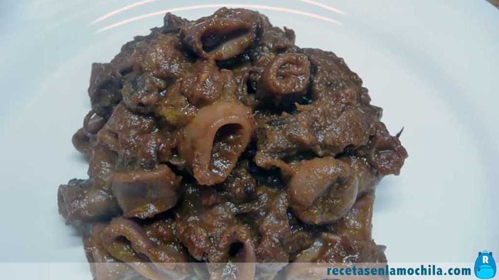 Receta de calamares en salsa americana con Thermomix