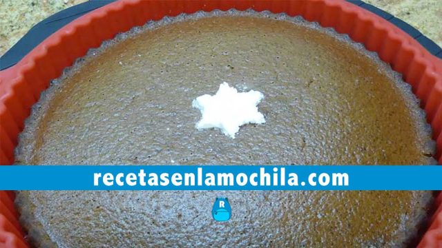 Bizcocho de chocolate sin huevo en Thermomix