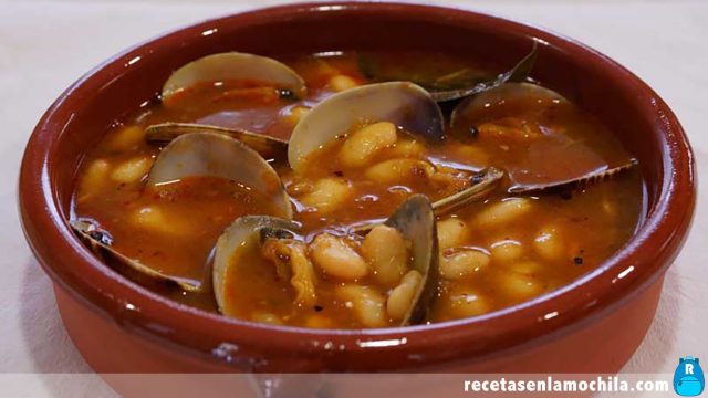 Fabes con almejas en Thermomix