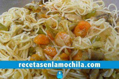 Chop suey de verduras con salsa de soja en Thermomix