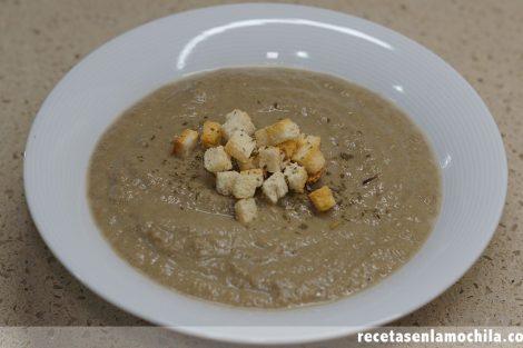 Crema de champiñones