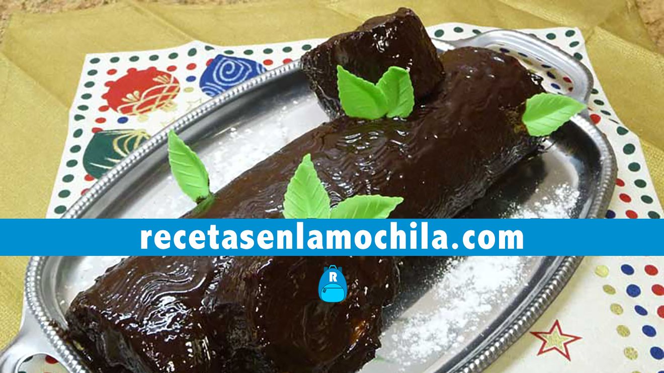 Tronco de Navidad con Thermomix