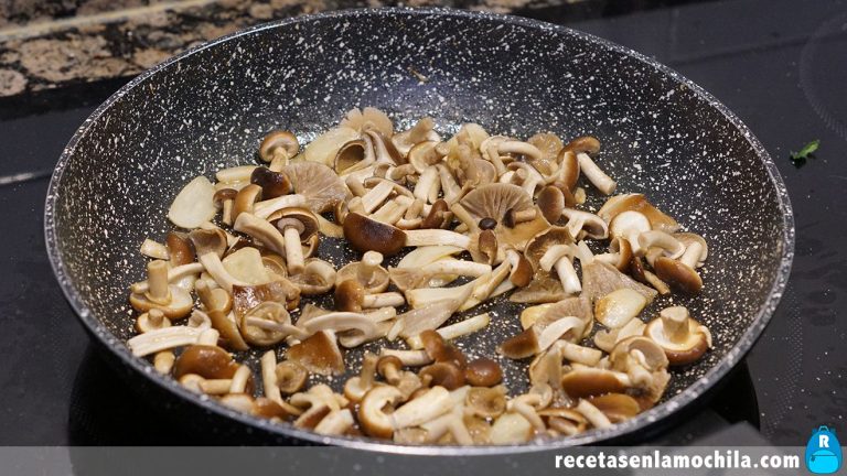 Cómo hacer setas con lomo de cerdo