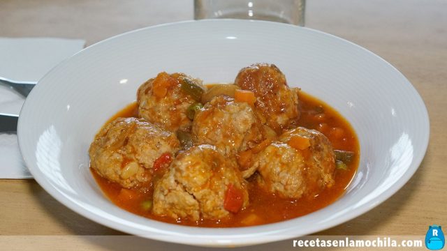 Albóndigas a la jardinera