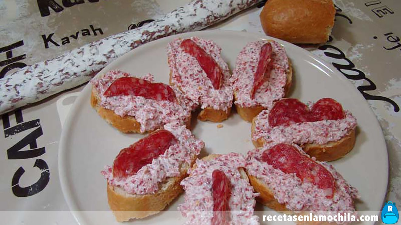 Paté de fuet con Thermomix
