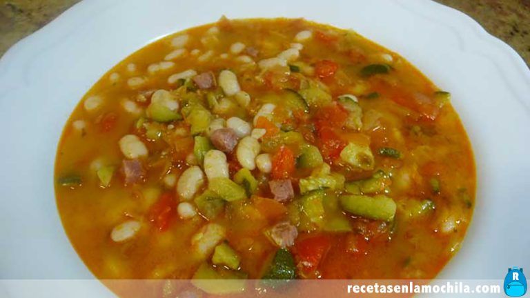 Receta de alubias con verduras en Thermomix