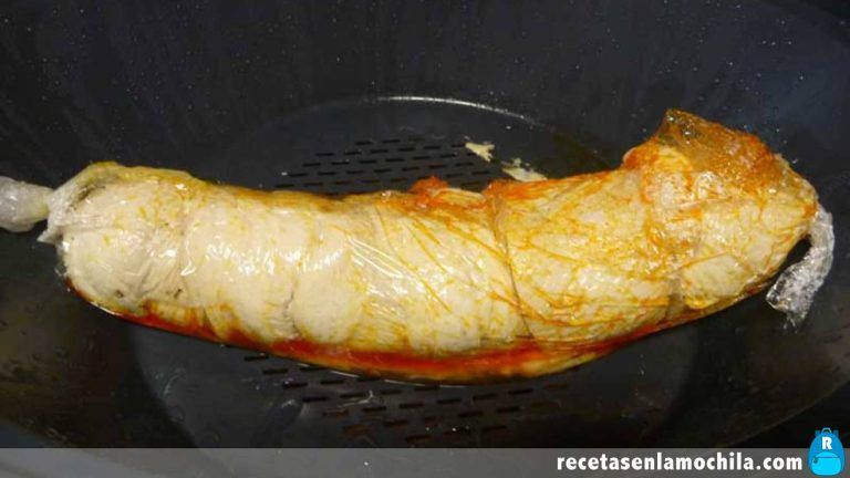 Cómo preparar pechugas de pollo rellenas de sobrasada con Thermomix