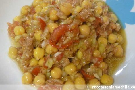 Ensalada de garbanzos con Thermomix
