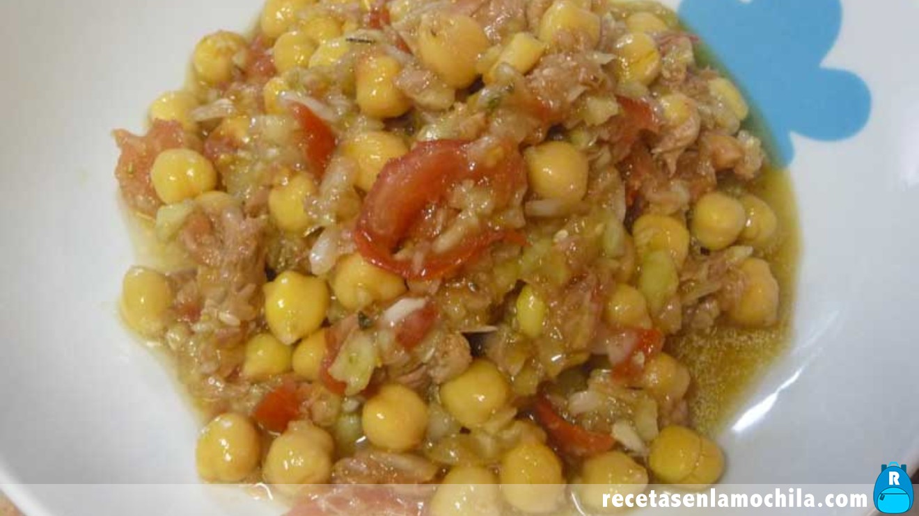 Ensalada de garbanzos con Thermomix