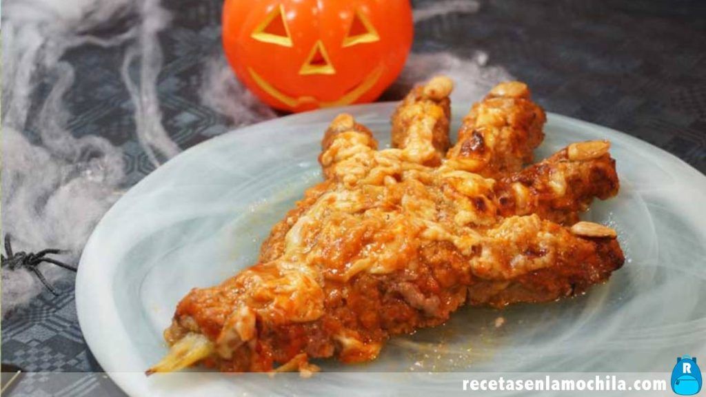 Mano de zombie para Halloween con Thermomix