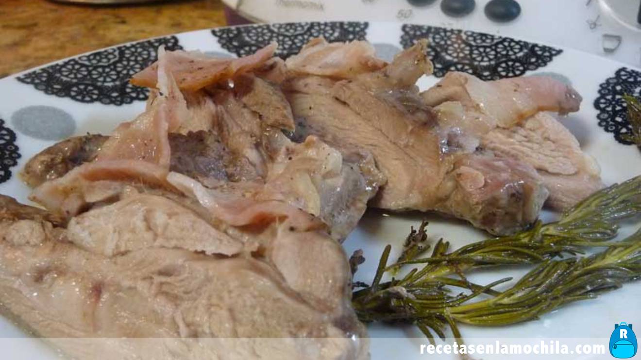 Pavo al romero con Thermomix
