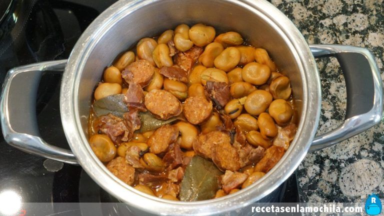 Receta de michirones murcianos o habas guisadas