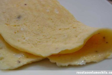 Tortilla a la francesa en Thermomix