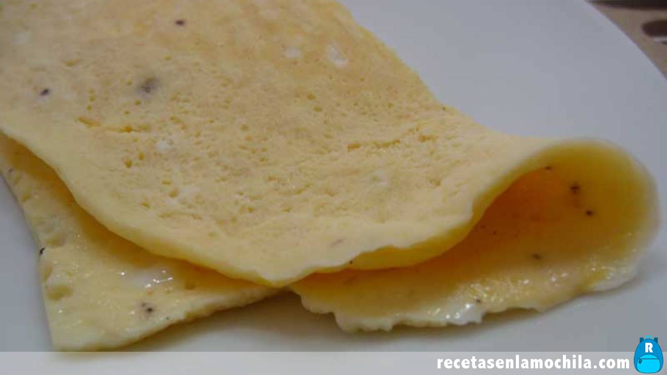 Tortilla a la francesa en Thermomix