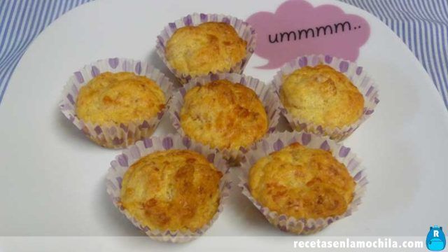 Mini magdalenas de bacon y queso con Thermomix