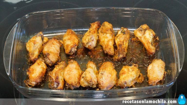 Receta de alitas de pollo adobadas al horno