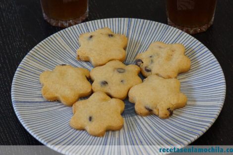 Galletas de harina de arroz con pepitas de chocolate