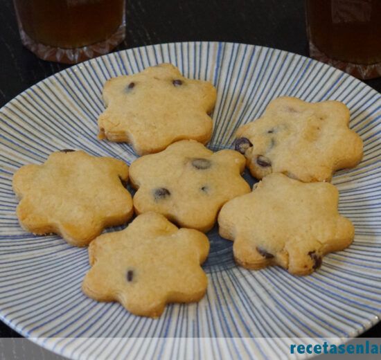 Galletas de harina de arroz con pepitas de chocolate