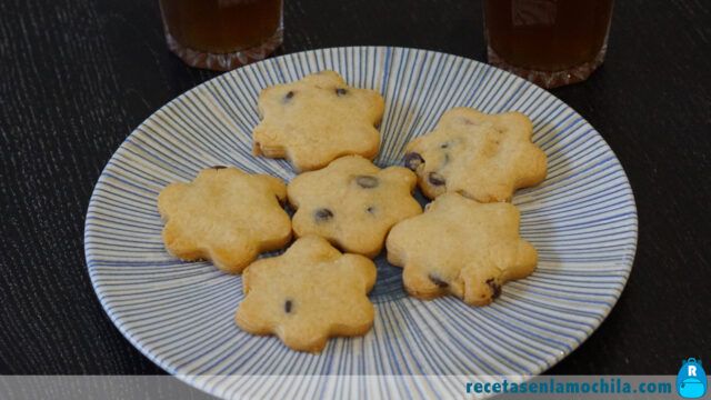 Galletas de harina de arroz con pepitas de chocolate