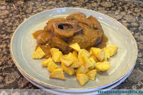 Receta de osobuco en salsa de vino tinto