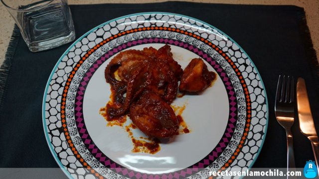 Pulpitos en salsa con Thermomix